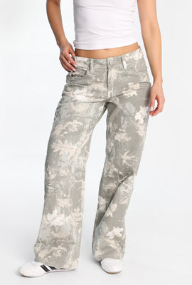 Jean ample taille basse camouflage AERO