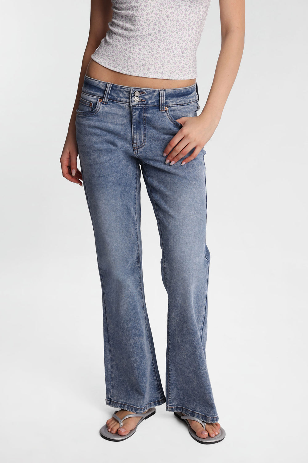 Jeans évasé taille basse AERO Jeans évasé taille basse AERO