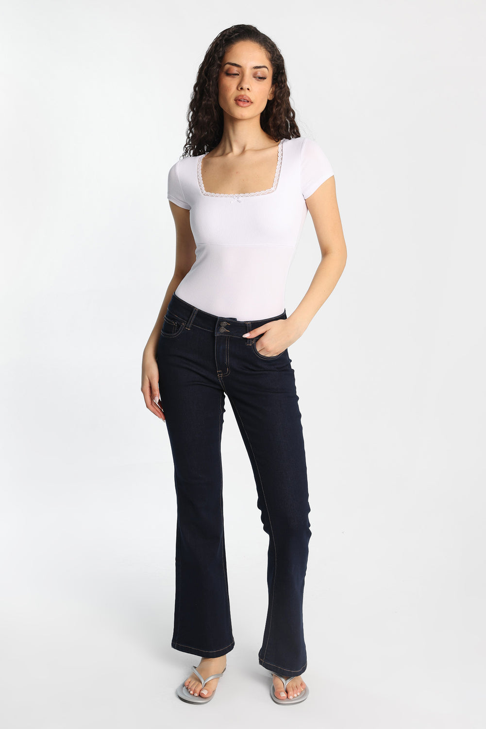 Jean évasé taille basse AERO Jean évasé taille basse AERO