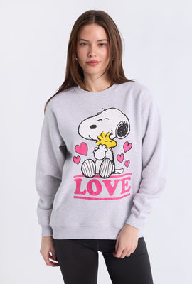 Sweatshirt imprimé Love Snoopy