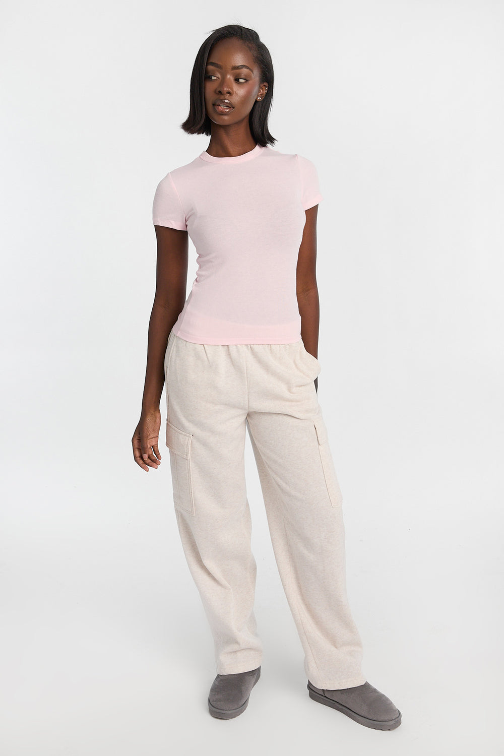 AERO Short Sleeve Long Line Baby Tee AERO Short Sleeve Long Line Baby Tee