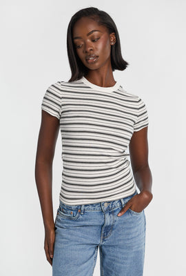 AERO Short Sleeve Long Line Baby Tee