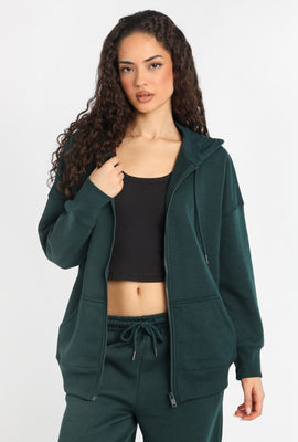 Haut à capuchon zippé surdimensionné AERO