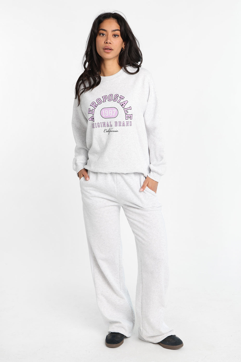 Sweatshirt en molleton ras du cou imprimé Aéropostale Sweatshirt en molleton ras du cou imprimé Aéropostale