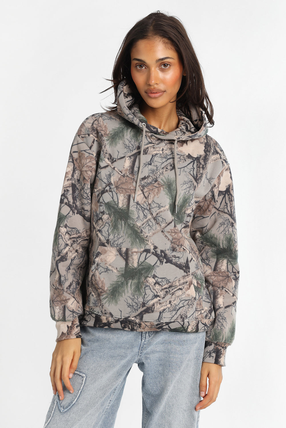 AERO Tree Camouflage Boyfriend Hoodie AERO Tree Camouflage Boyfriend Hoodie