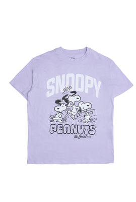 T-shirt coupe décontractée imprimé Snoopy Peanuts