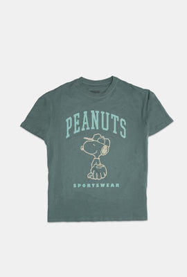 T-shirt coupe boyfriend imprimé Peanuts Snoopy Sportswear