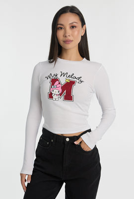 T-shirt ajusté à manches longues imprimé My Melody