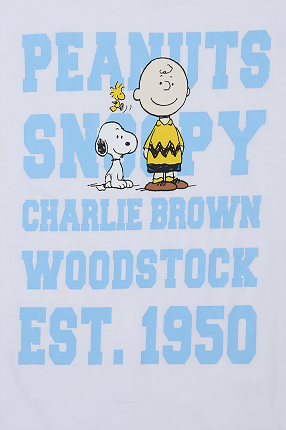 T-shirt boyfriend imprimé Peanuts Est. 1950 T-shirt boyfriend imprimé Peanuts Est. 1950