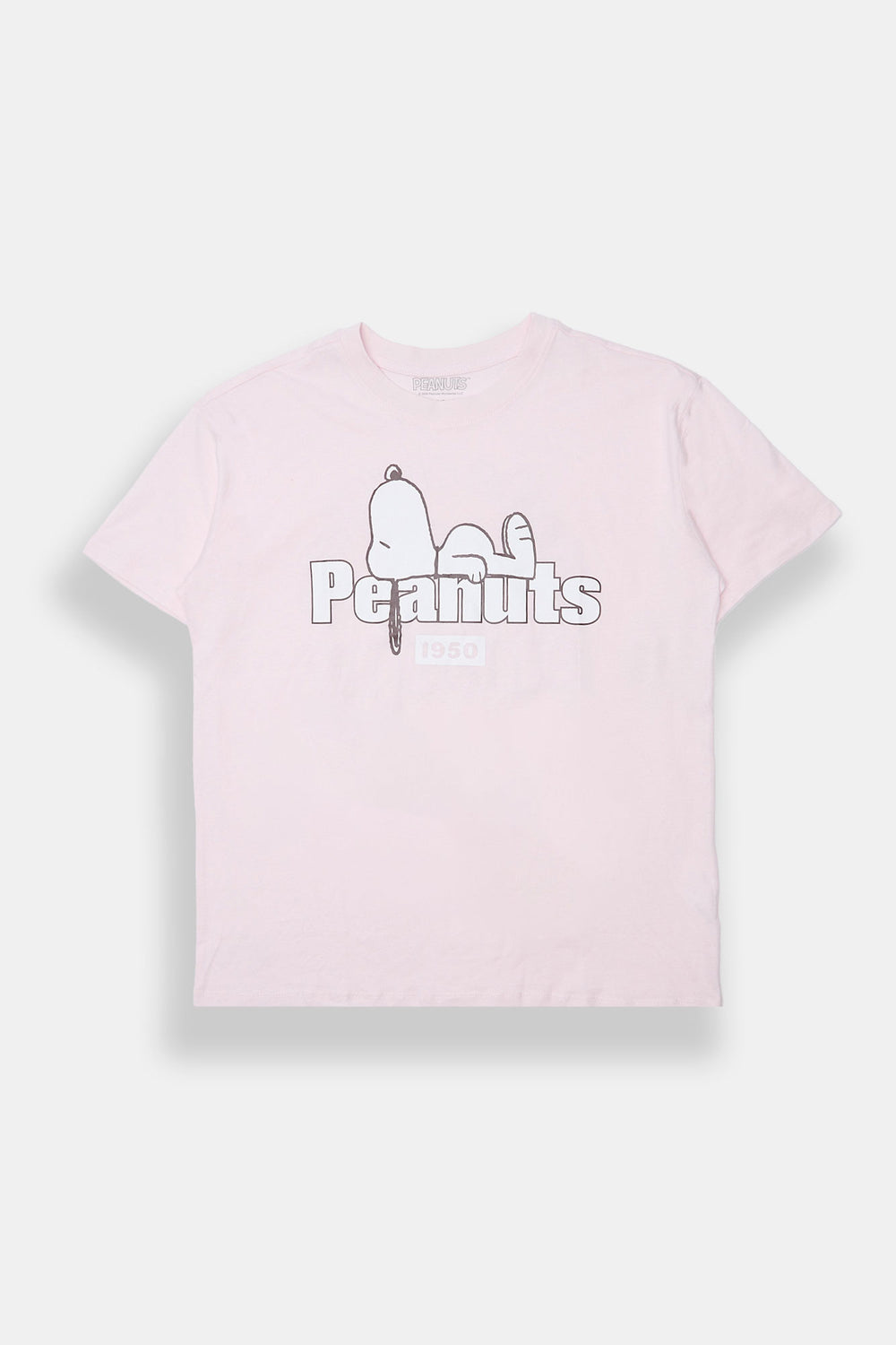 T-shirt coupe boyfriend imprimé Peanuts Snoopy Snacks & Naps T-shirt coupe boyfriend imprimé Peanuts Snoopy Snacks & Naps - West49