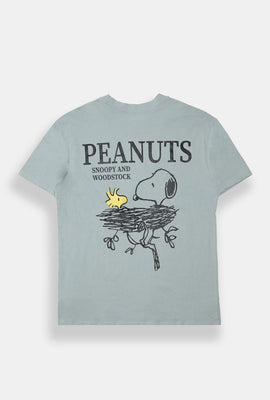 Peanuts Snoopy & Woodstock Graphic Boyfriend Tee