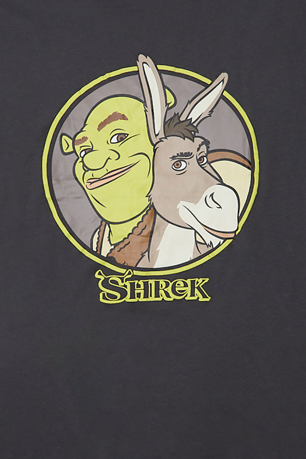 T-shirt coupe boyfriend imprimé Shrek et l'âne T-shirt coupe boyfriend imprimé Shrek et l'âne