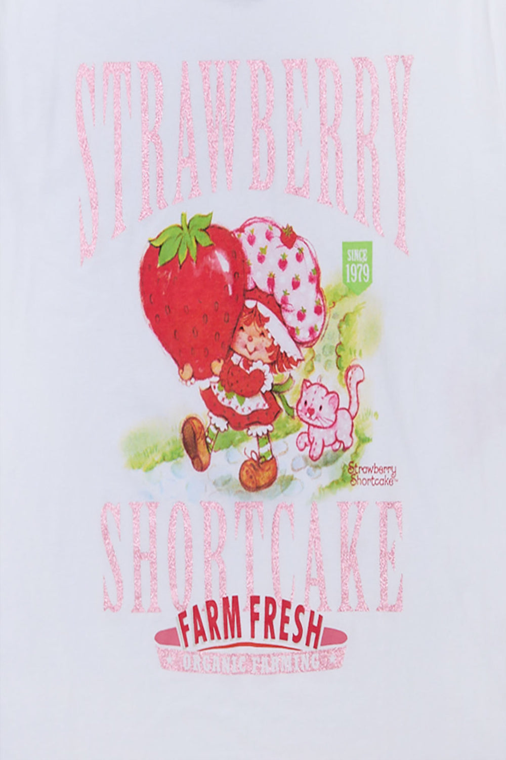 Strawberry Shortcake Farm Fresh Graphic Boyfriend Tee Strawberry Shortcake Farm Fresh Graphic Boyfriend Tee