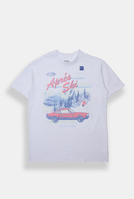 T-shirt boyfriend imprimé Ford Après Ski