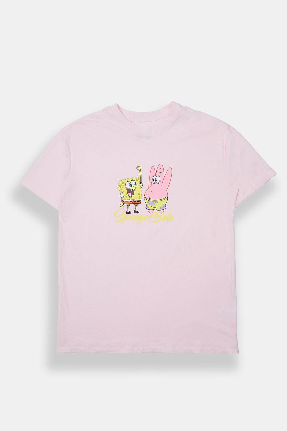 T-shirt coupe boyfriend imprimé SpongeBob et Patrick T-shirt coupe boyfriend imprimé SpongeBob et Patrick