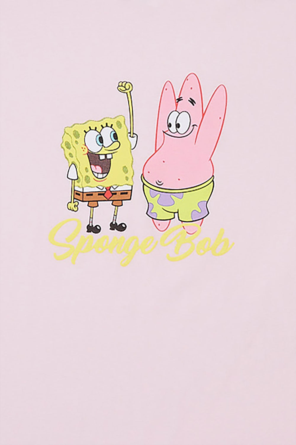 T-shirt coupe boyfriend imprimé SpongeBob et Patrick T-shirt coupe boyfriend imprimé SpongeBob et Patrick