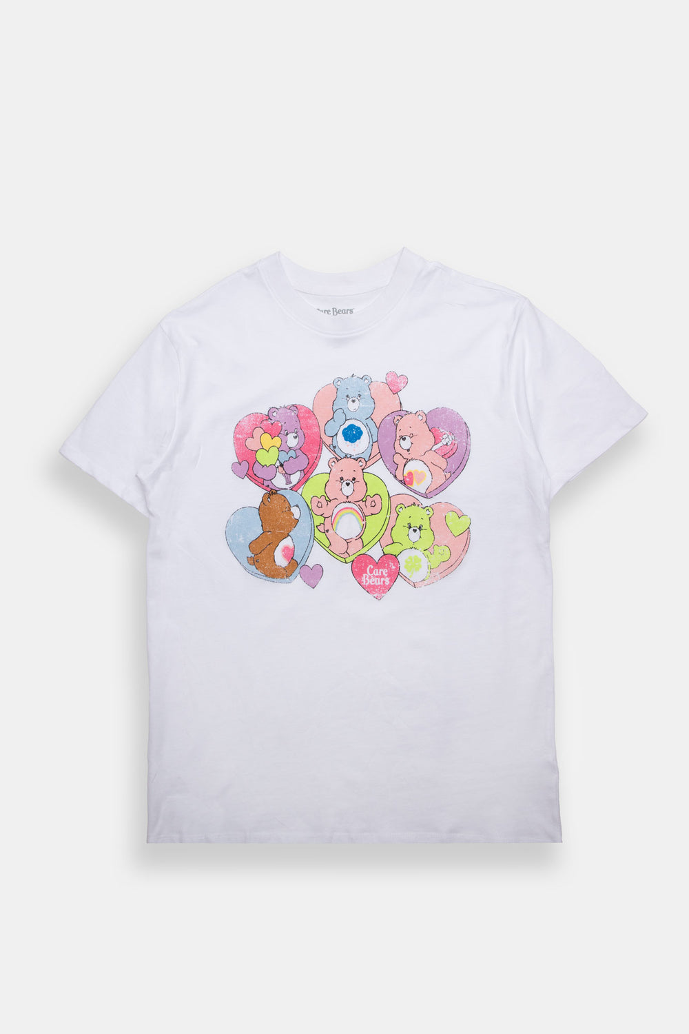 T-shirt coupe boyfriend imprimé coeur Care Bears T-shirt coupe boyfriend imprimé coeur Care Bears