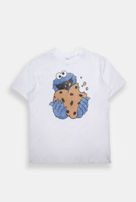 Cookie Monster Heart Graphic Boyfriend Tee