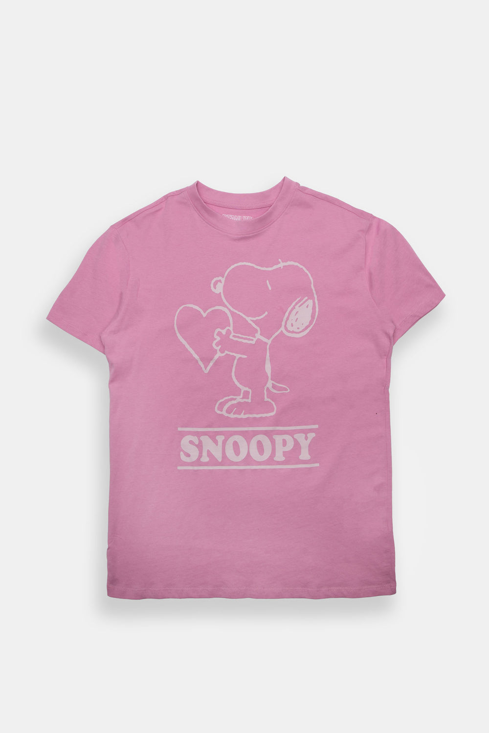 T-shirt coupe boyfriend imprimé coeur Peanuts Snoopy T-shirt coupe boyfriend imprimé coeur Peanuts Snoopy