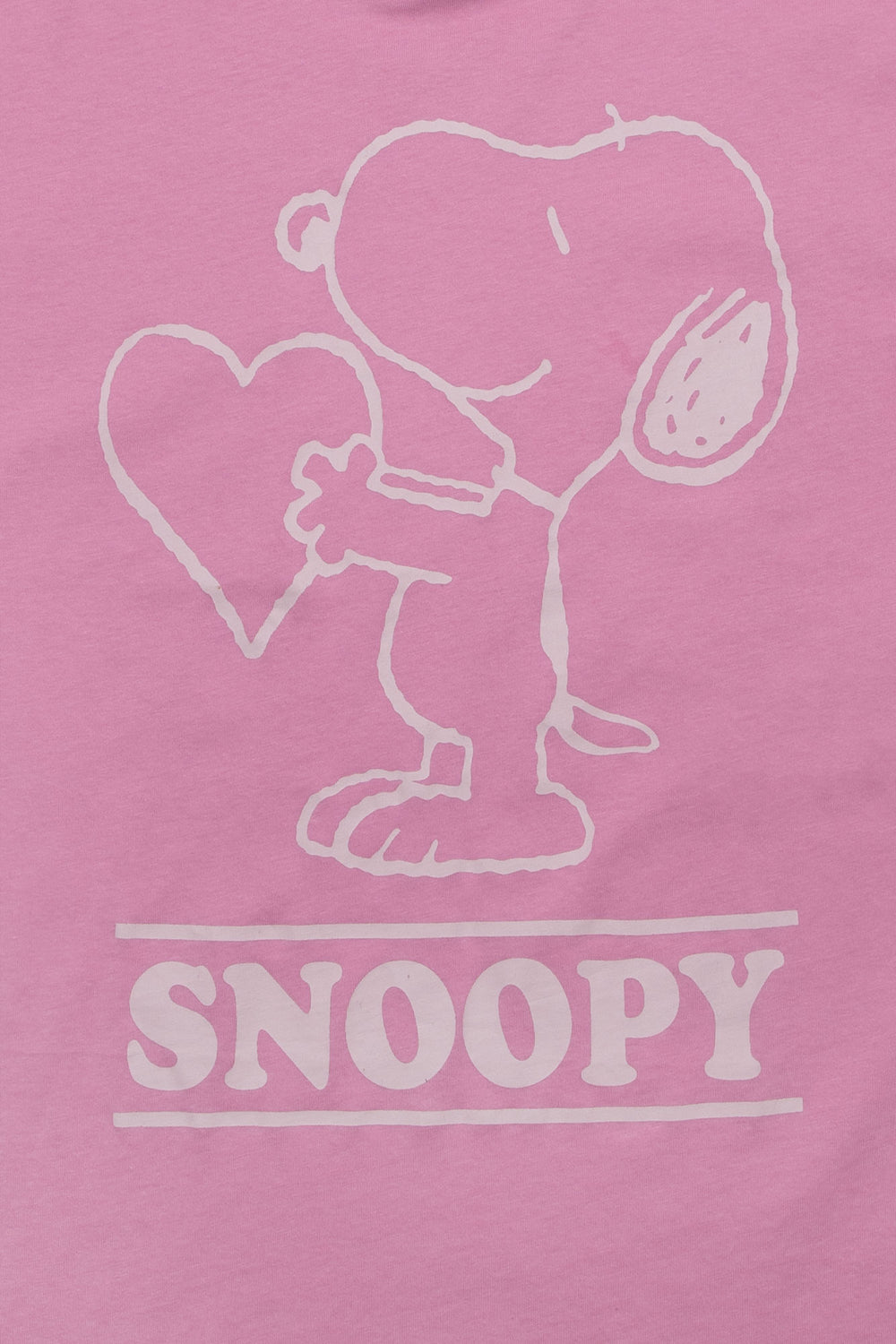T-shirt coupe boyfriend imprimé coeur Peanuts Snoopy T-shirt coupe boyfriend imprimé coeur Peanuts Snoopy