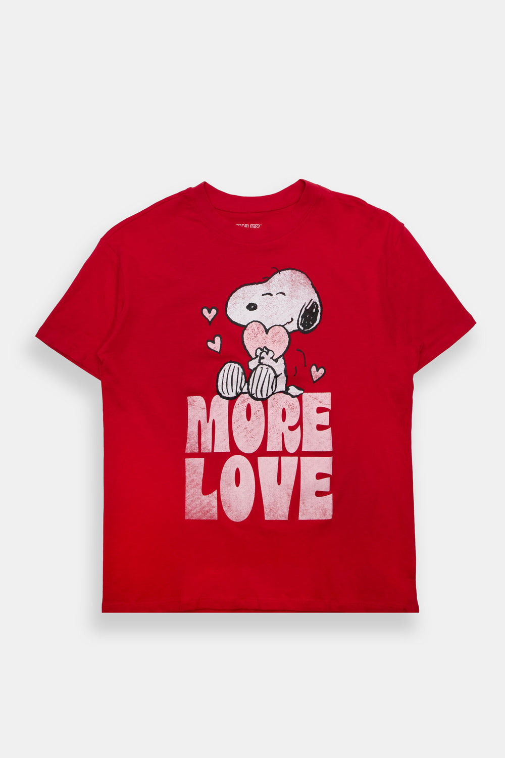 T-shirt coupe boyfriend imprimé Peanuts Snoopy More Love T-shirt coupe boyfriend imprimé Peanuts Snoopy More Love