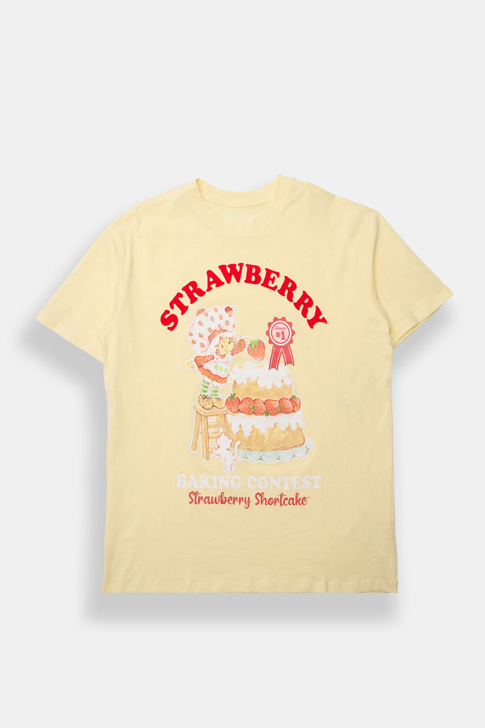 T-shirt boyfriend imprimé Strawberry Shortcake Baking Contest T-shirt boyfriend imprimé Strawberry Shortcake Baking Contest