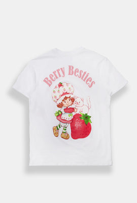 T-shirt boyfriend imprimé Strawberry Shortcake Besties