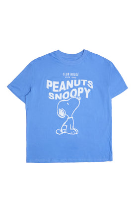 T-shirt coupe décontractée imprimé Peanuts Snoopy