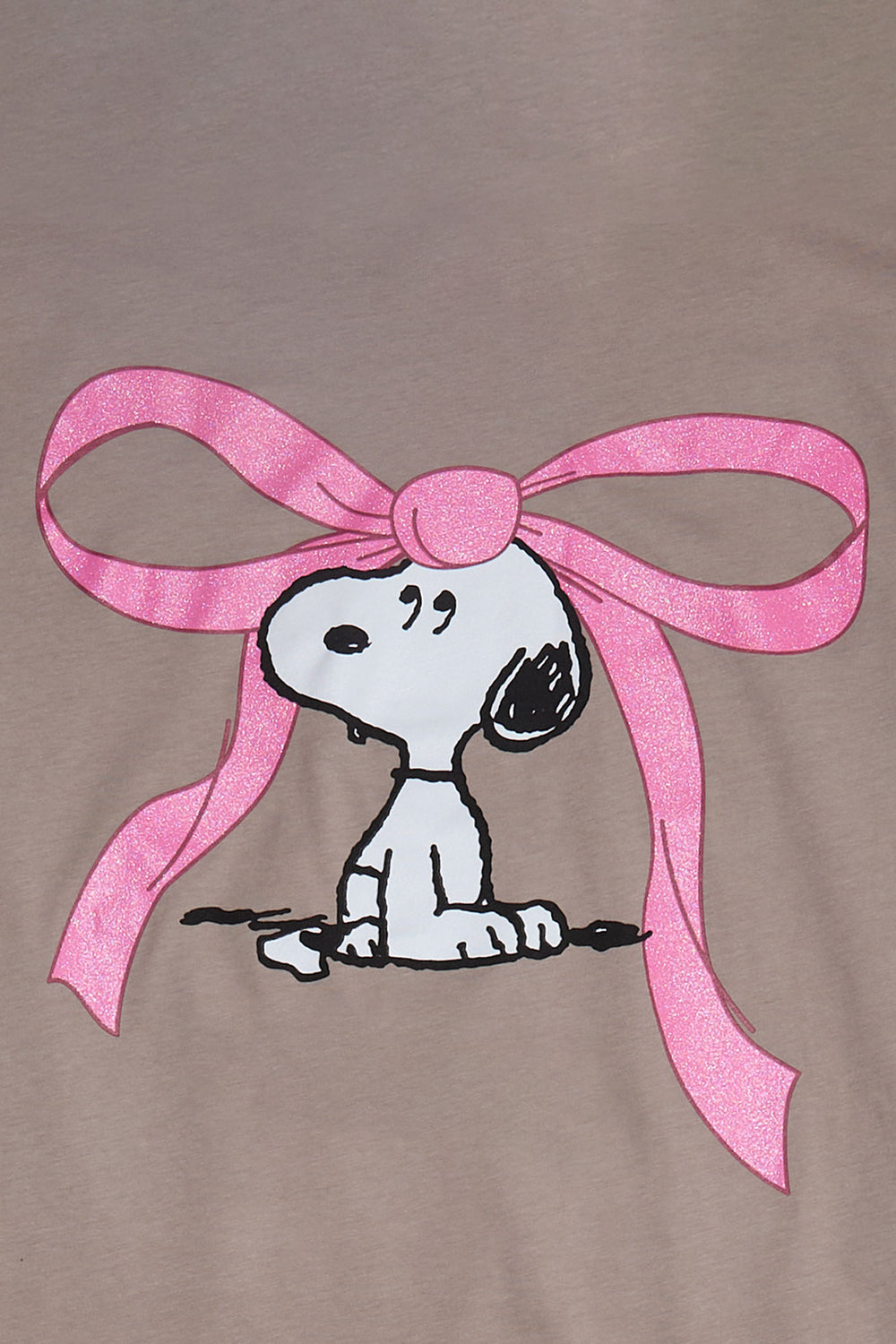 Snoopy Bow Graphic Boyfriend Tee Snoopy Bow Graphic Boyfriend Tee