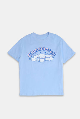 T-shirt coupe boyfriend imprimé bouffant Cinnamoroll