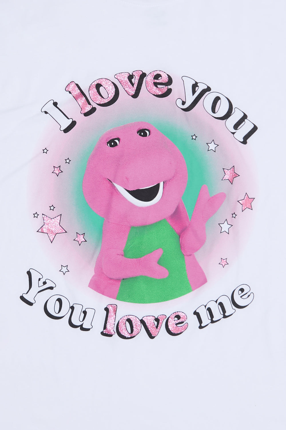 T-shirt coupe décontractée imprimé Barney T-shirt coupe décontractée imprimé Barney