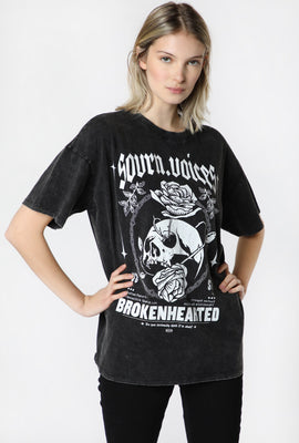 Womens Sovrn Voices Oversized Graphic T-Shirt