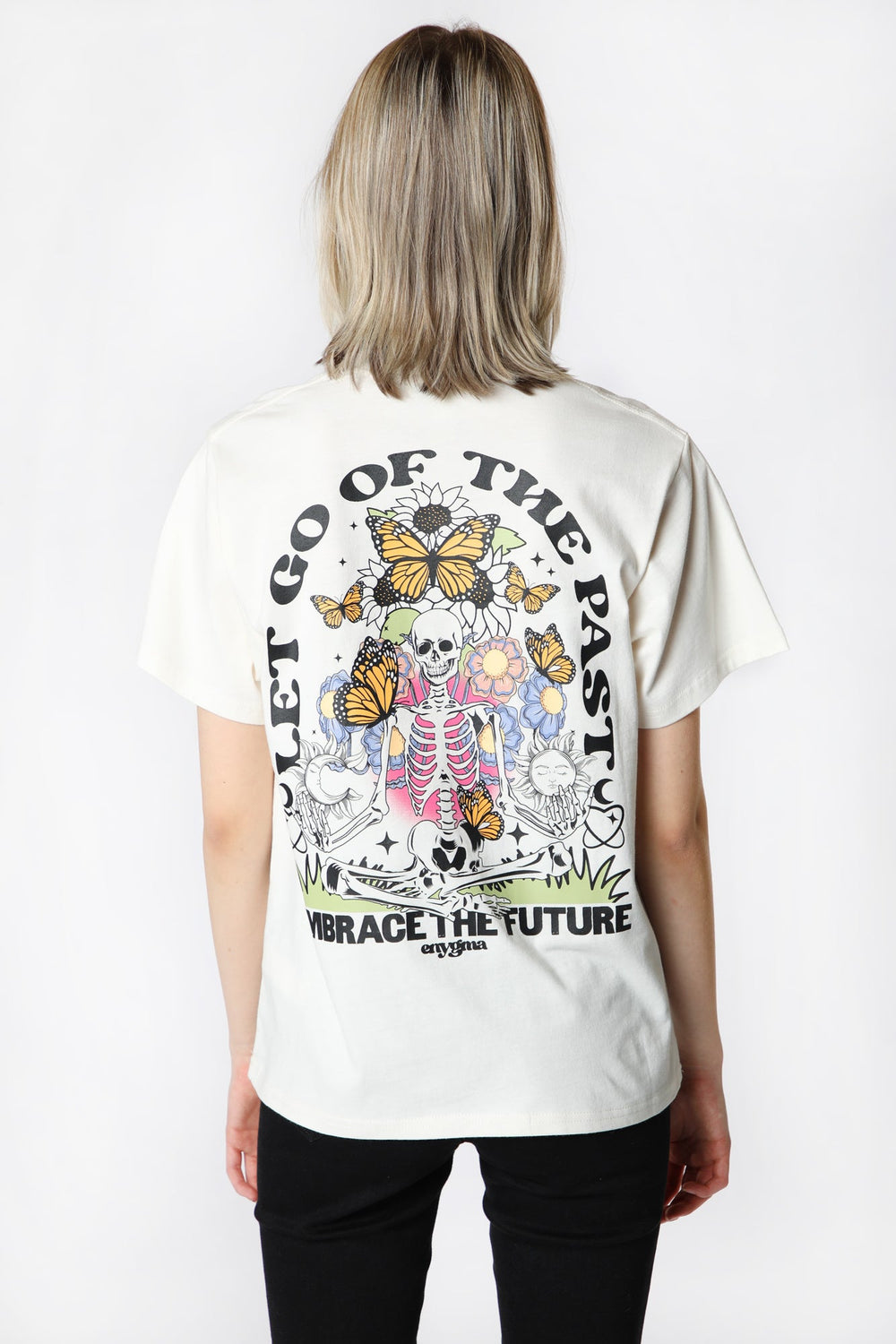T-Shirt Imprimé Embrace The Future Enygma Femme T-Shirt Imprimé Embrace The Future Enygma Femme
