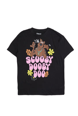 T-shirt coupe décontractée imprimé Scooby Dooby Doo