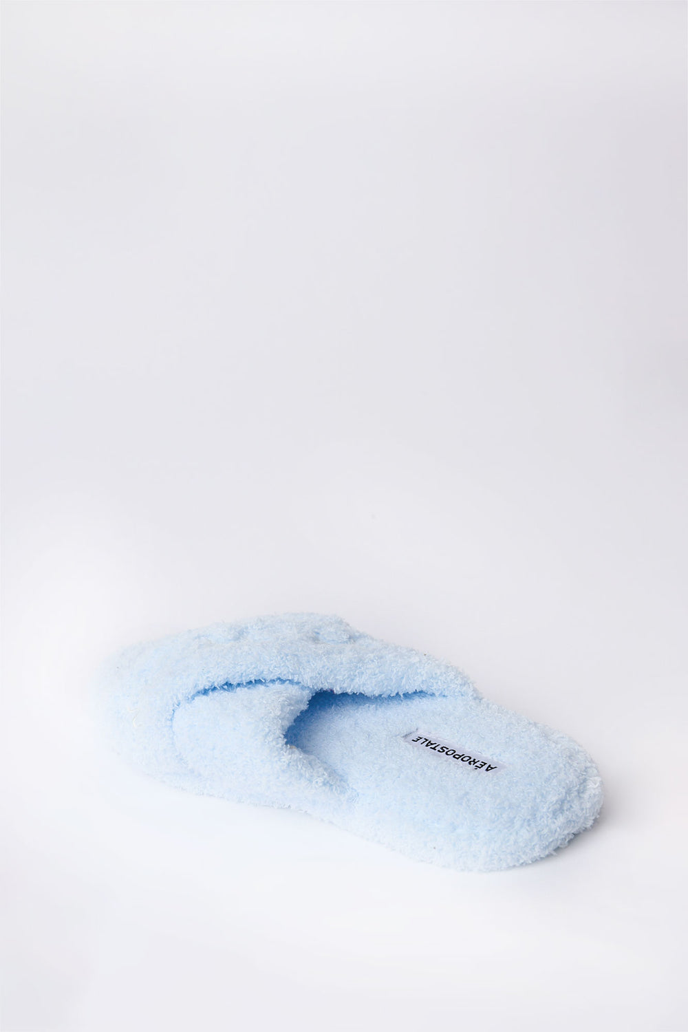 Embroidered Boucle Crossover Plush Slippers Embroidered Boucle Crossover Plush Slippers