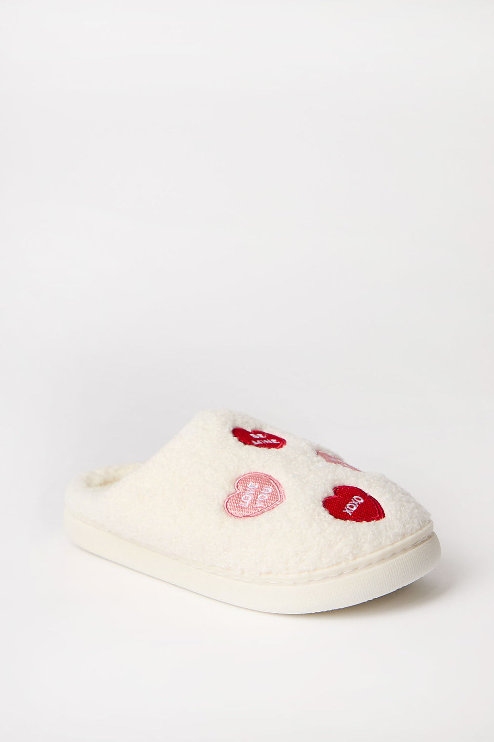 Pantoufles en sherpa brodées AERO Pantoufles en sherpa brodées AERO