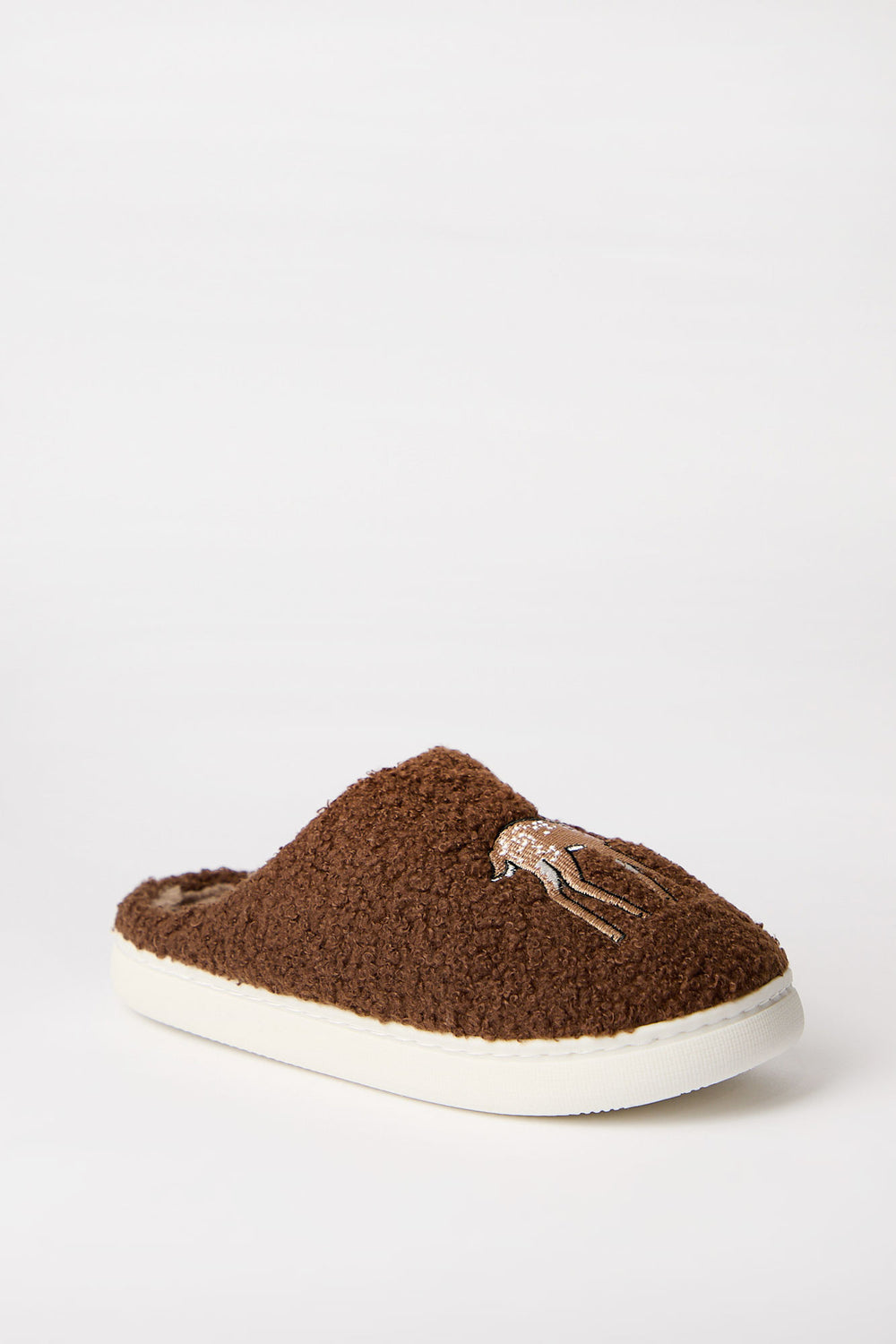 Pantoufles en sherpa brodées AERO Pantoufles en sherpa brodées AERO