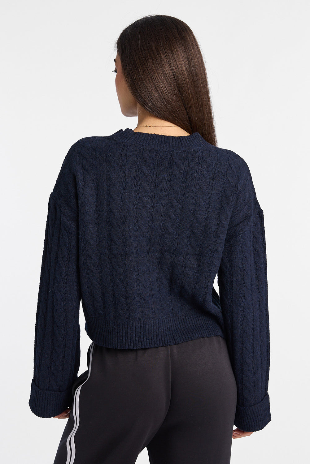 AERO Cable Knit Crewneck Sweater AERO Cable Knit Crewneck Sweater