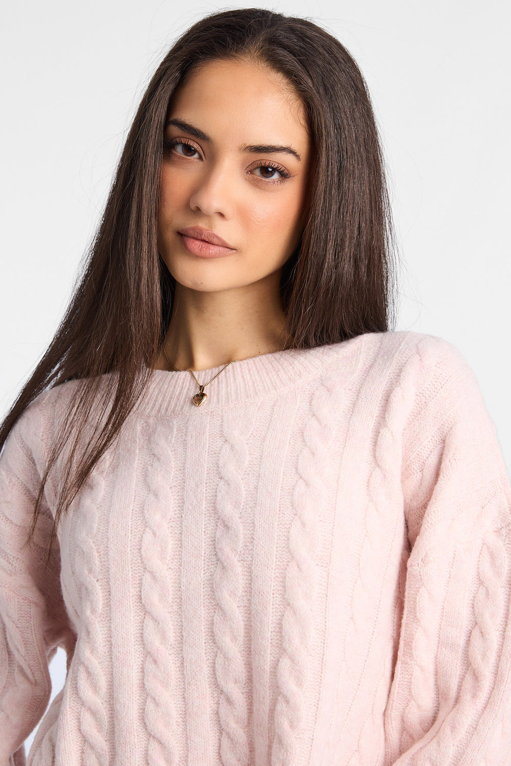 AERO Cable Knit Crewneck Sweater AERO Cable Knit Crewneck Sweater