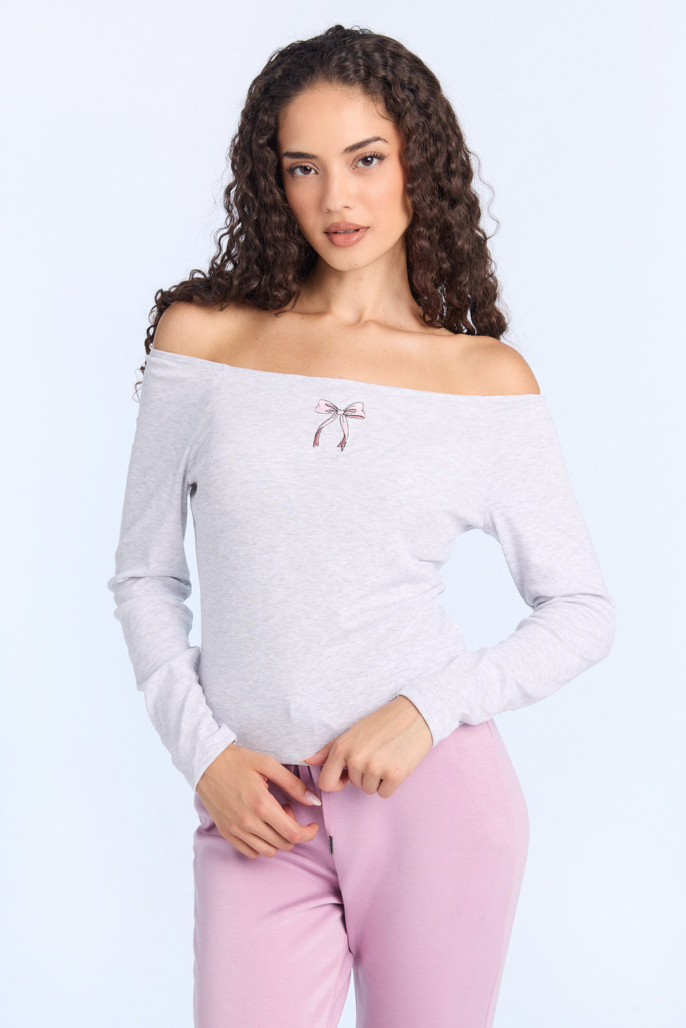 AERO Off-Shoulder Long Sleeve Top AERO Off-Shoulder Long Sleeve Top