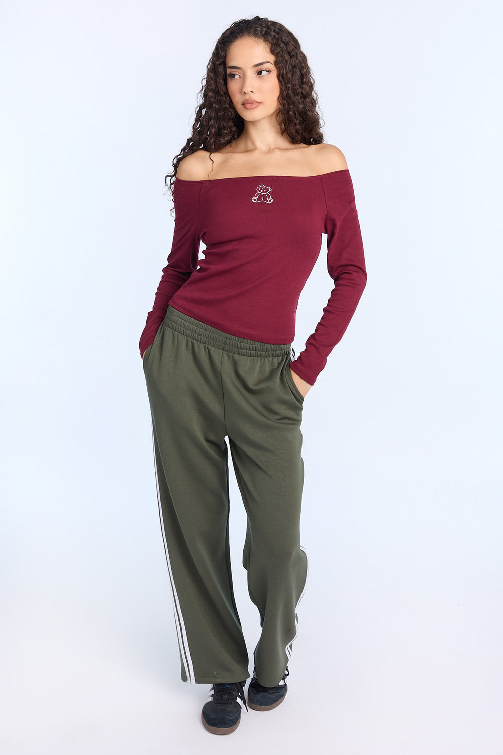 AERO Off-Shoulder Long Sleeve Top AERO Off-Shoulder Long Sleeve Top