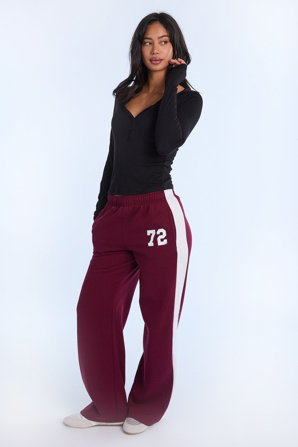 AERO Long Sleeve Henley Top AERO Long Sleeve Henley Top