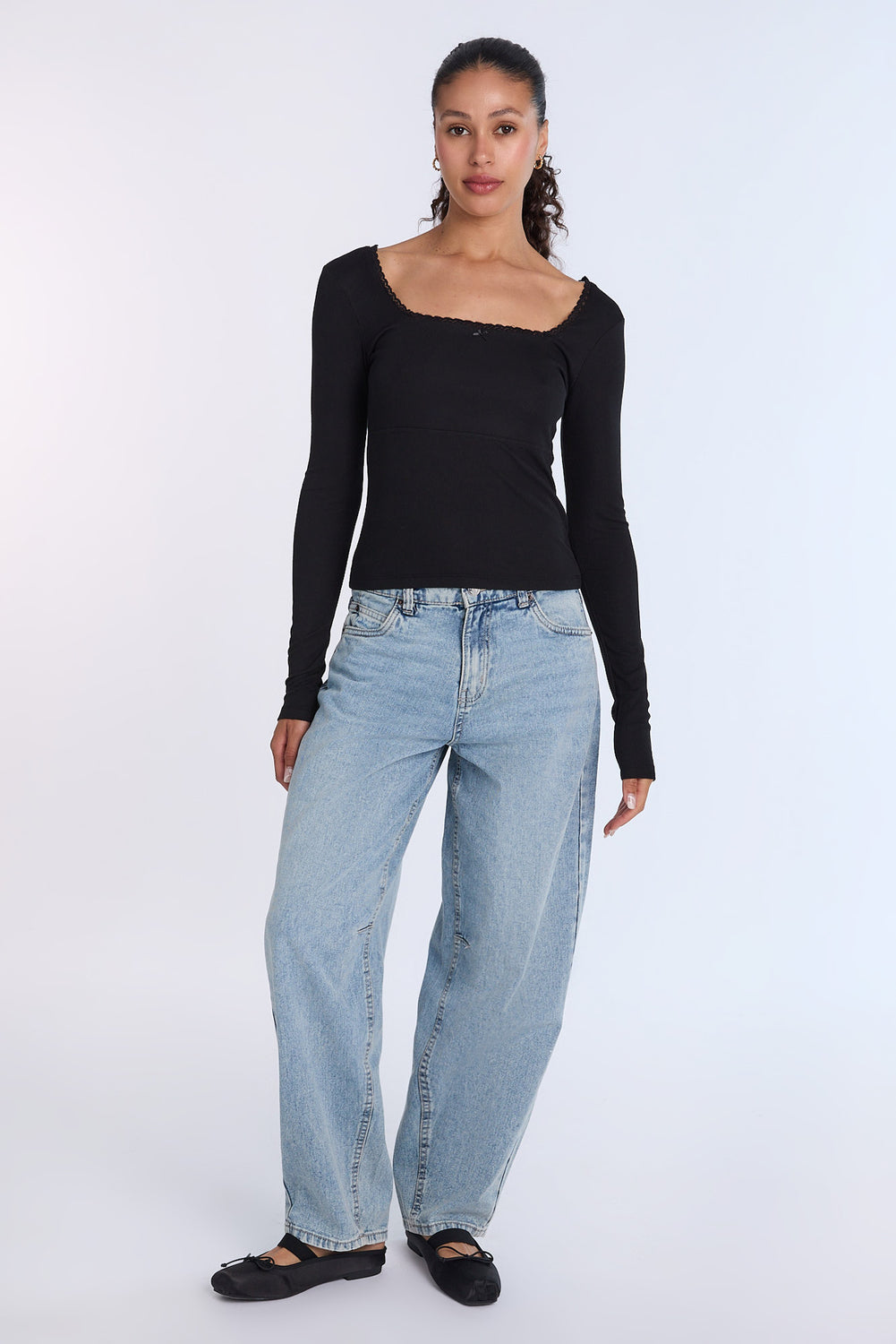AERO Super Soft Ribbed Knit Long Sleeve Top AERO Super Soft Ribbed Knit Long Sleeve Top
