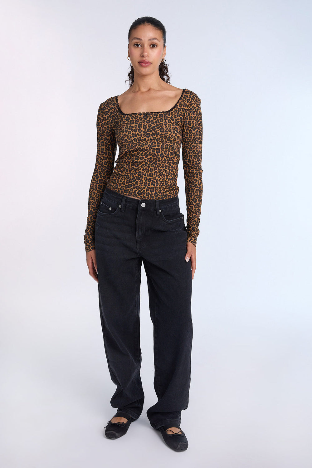 AERO Super Soft Ribbed Knit Long Sleeve Top AERO Super Soft Ribbed Knit Long Sleeve Top