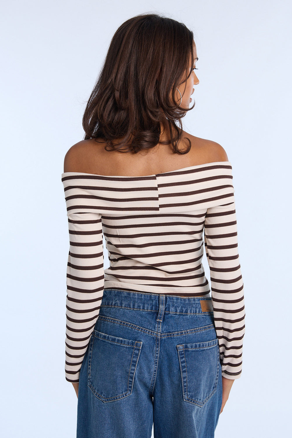 AERO Fold-Over Off-Shoulder Long Sleeve Top AERO Fold-Over Off-Shoulder Long Sleeve Top