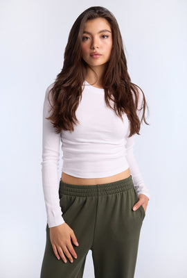 AERO Long Sleeve Crewneck Baby Tee