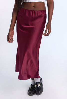 Jupe longue en satin AERO