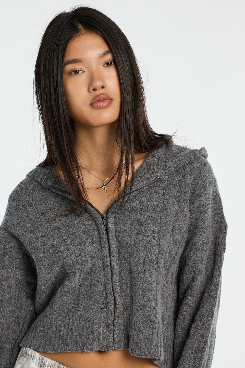 AERO Cable Knit Zip-Up Hoodie AERO Cable Knit Zip-Up Hoodie