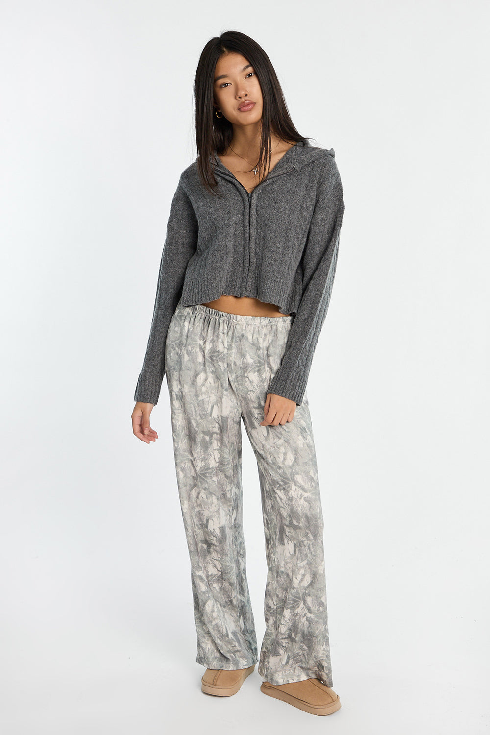 AERO Cable Knit Zip-Up Hoodie AERO Cable Knit Zip-Up Hoodie