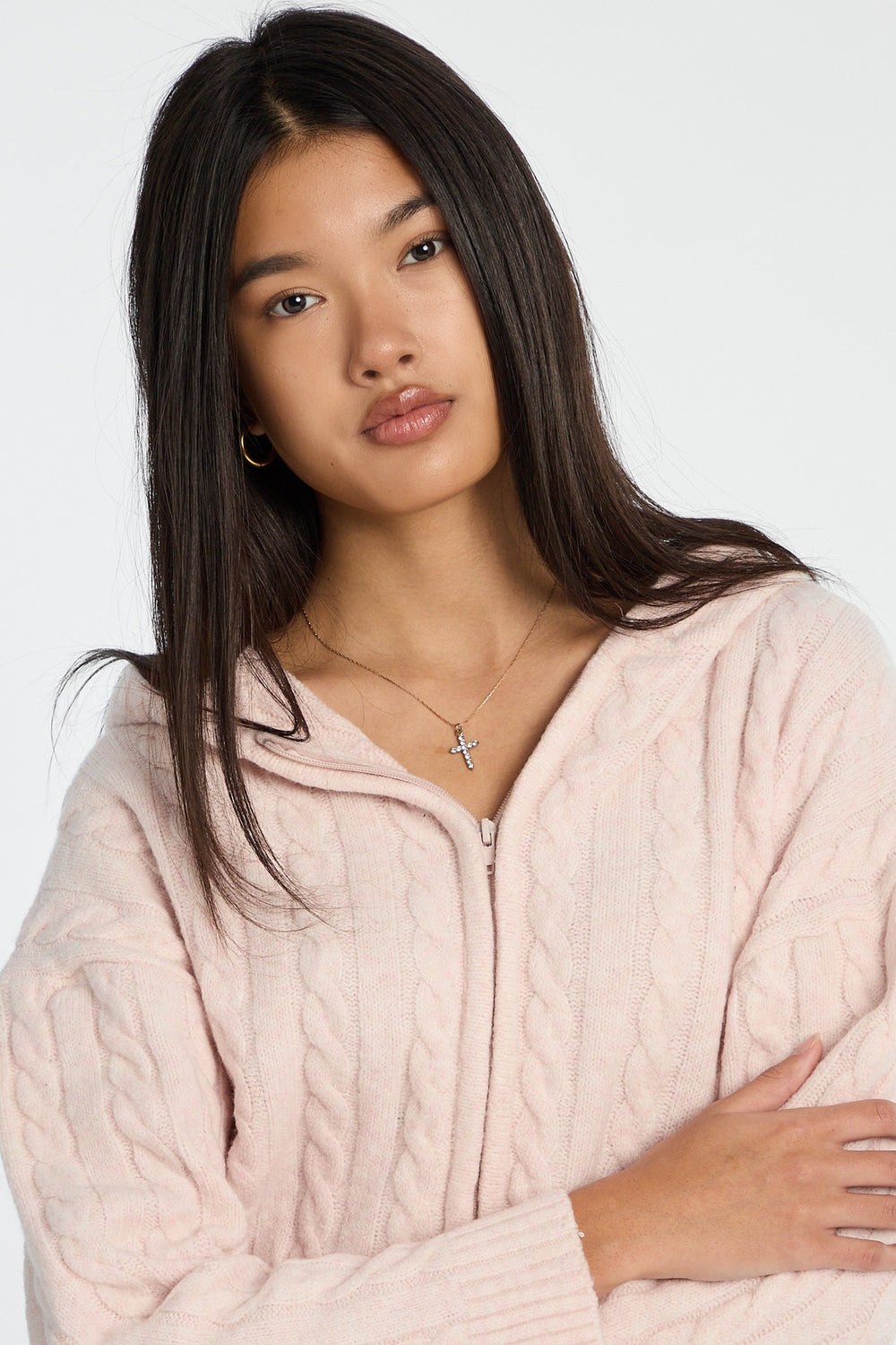 AERO Cable Knit Zip-Up Hoodie AERO Cable Knit Zip-Up Hoodie